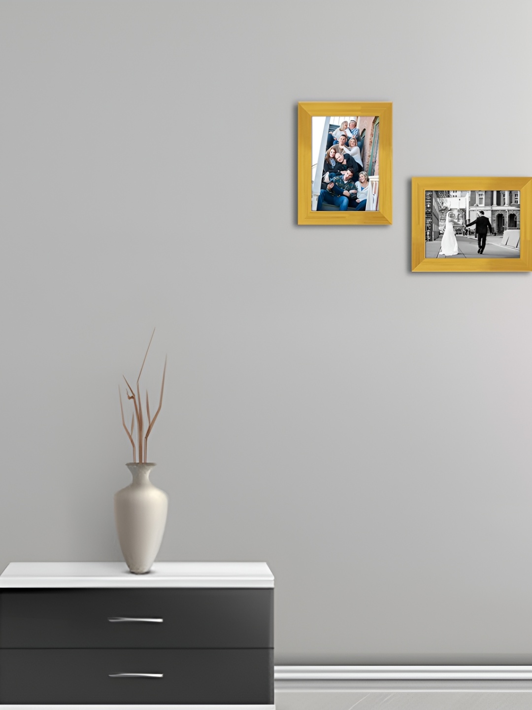 

ArtzFolio Gold Toned 2 Pieces Wooden Wall Photo Frames