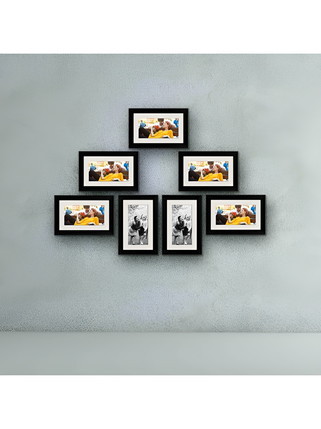 

ArtzFolio Black 7Pcs Wood Wall Photo Frames