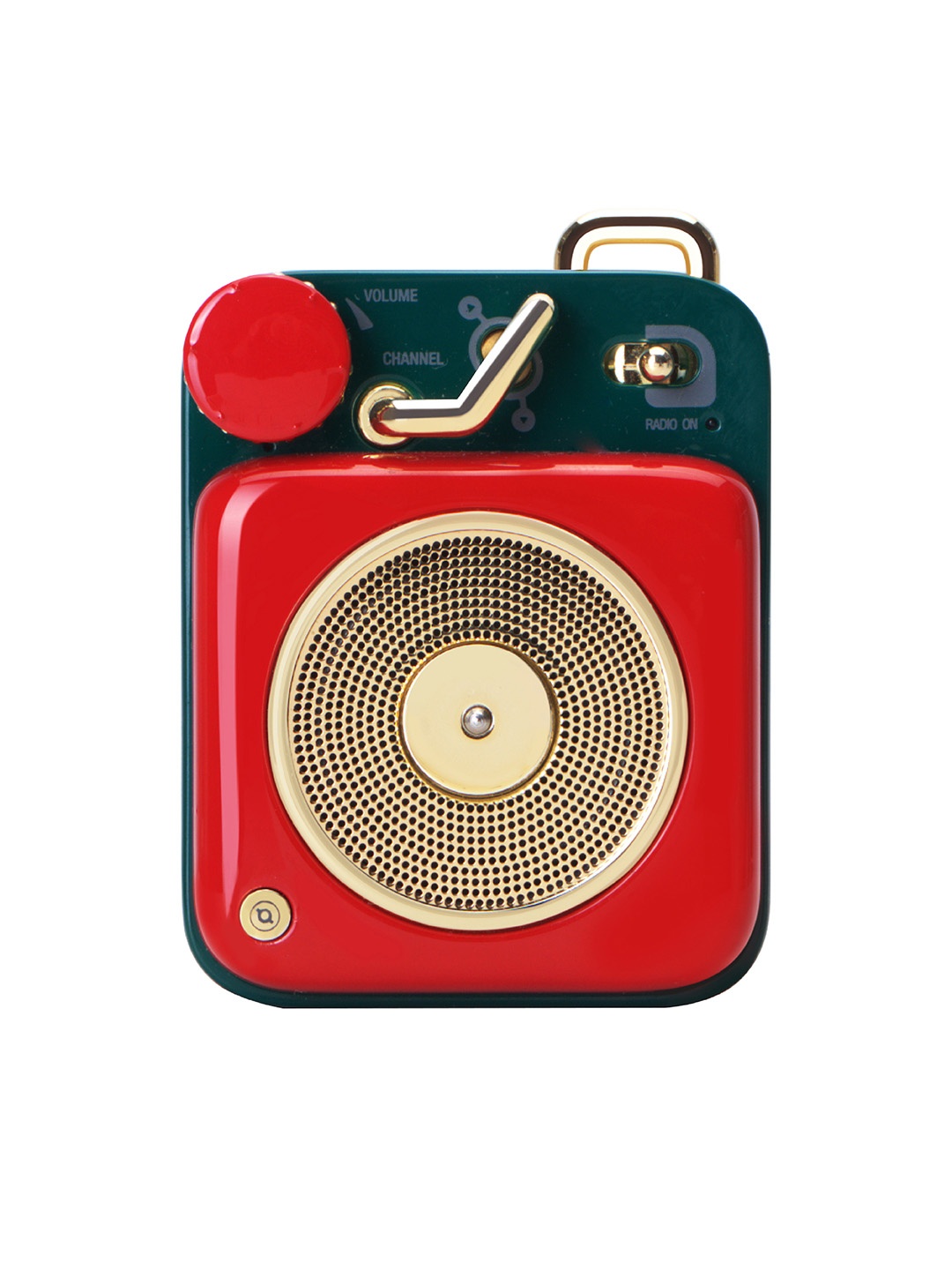 

Muzen Mini Button Portable Indoor Retro Style Bluetooth Speaker, Red