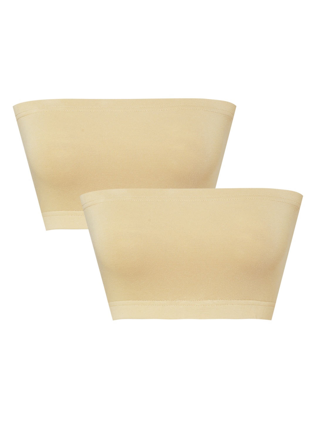 

Sillysally Girls Pack Of 2 Full Coverage All Day Comfort Bandeau Bra, Nude