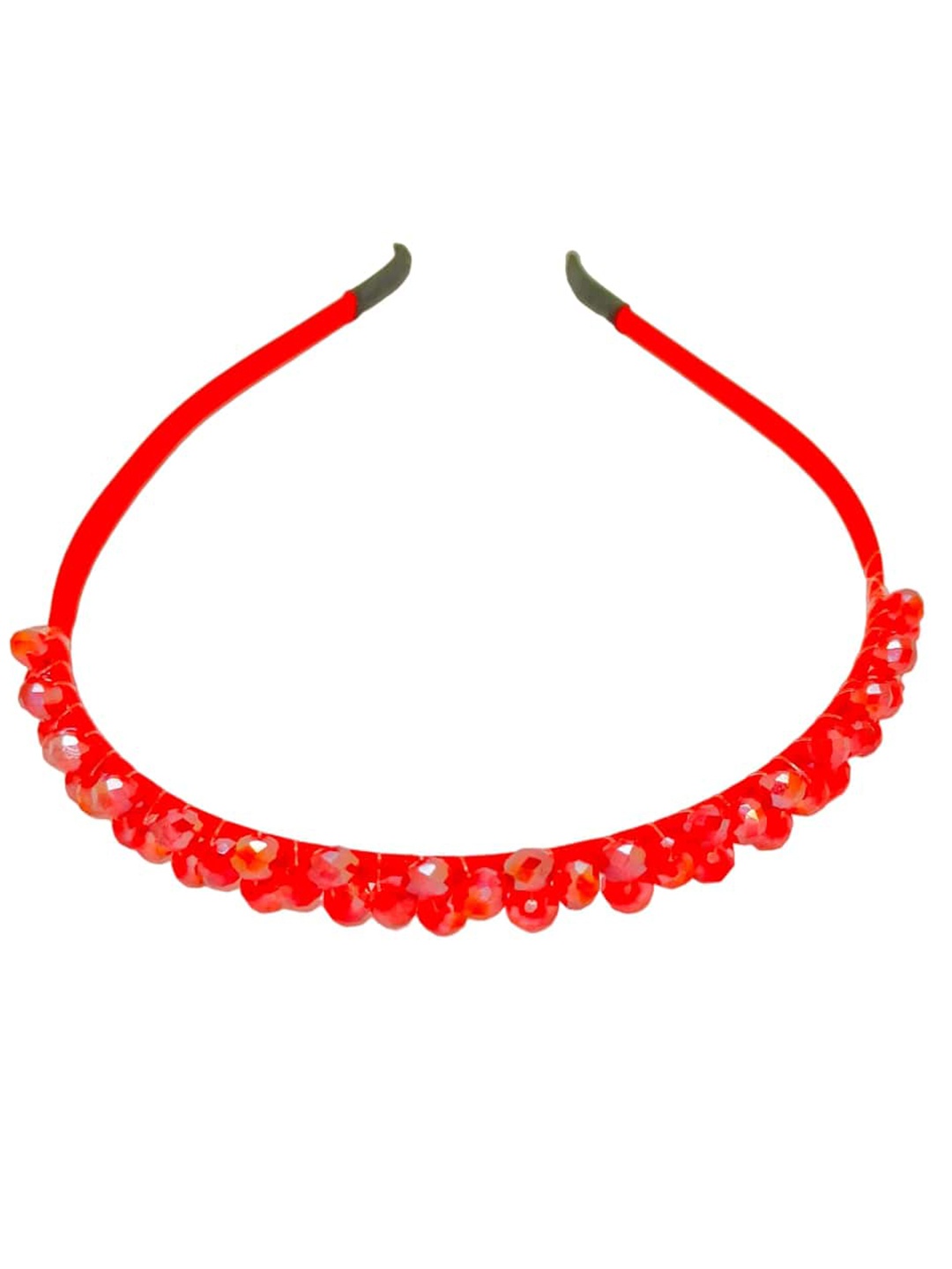 

FEMMIBELLA Girls Set of 2 Embellished Hairband, Red
