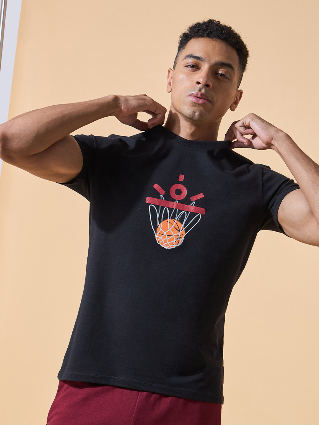 

Cultsport We Love Basketball T- shirt, Black
