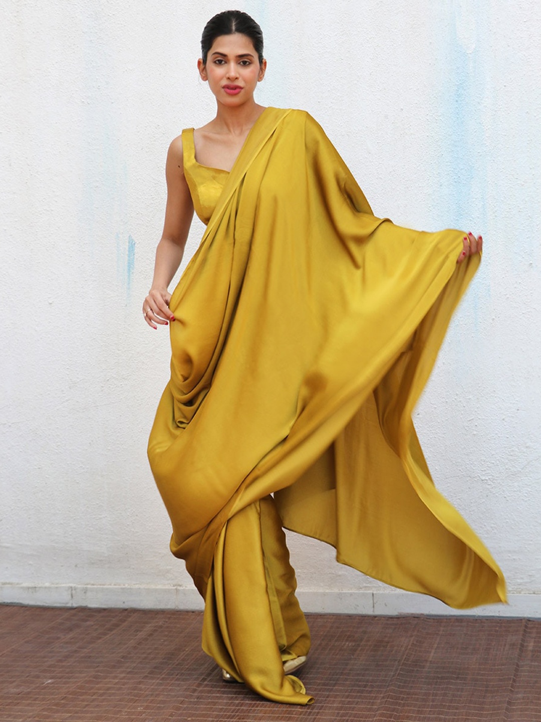 

Chidiyaa Pure Silk Saree, Mustard