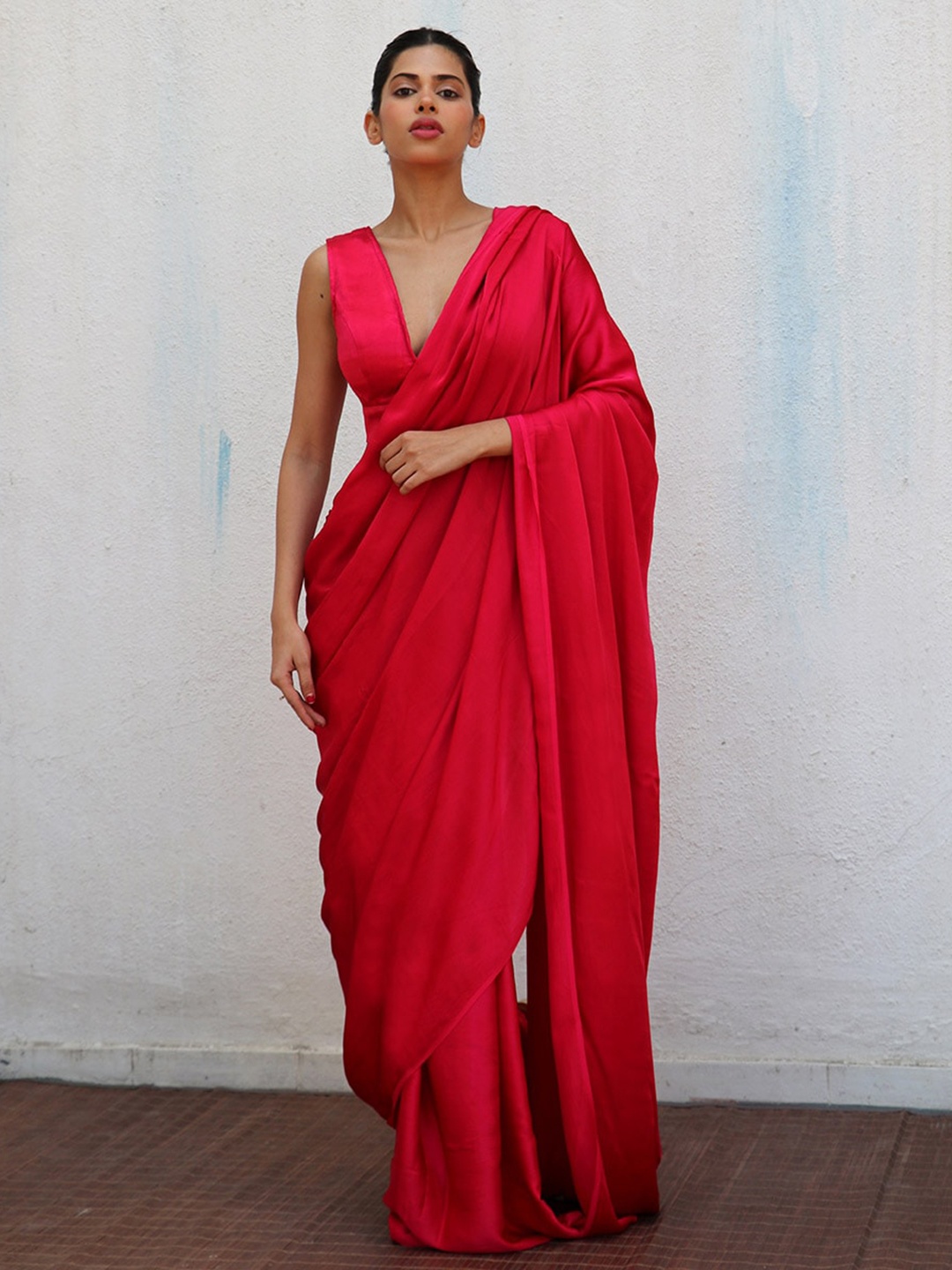 

Chidiyaa Pure Silk Saree, Pink