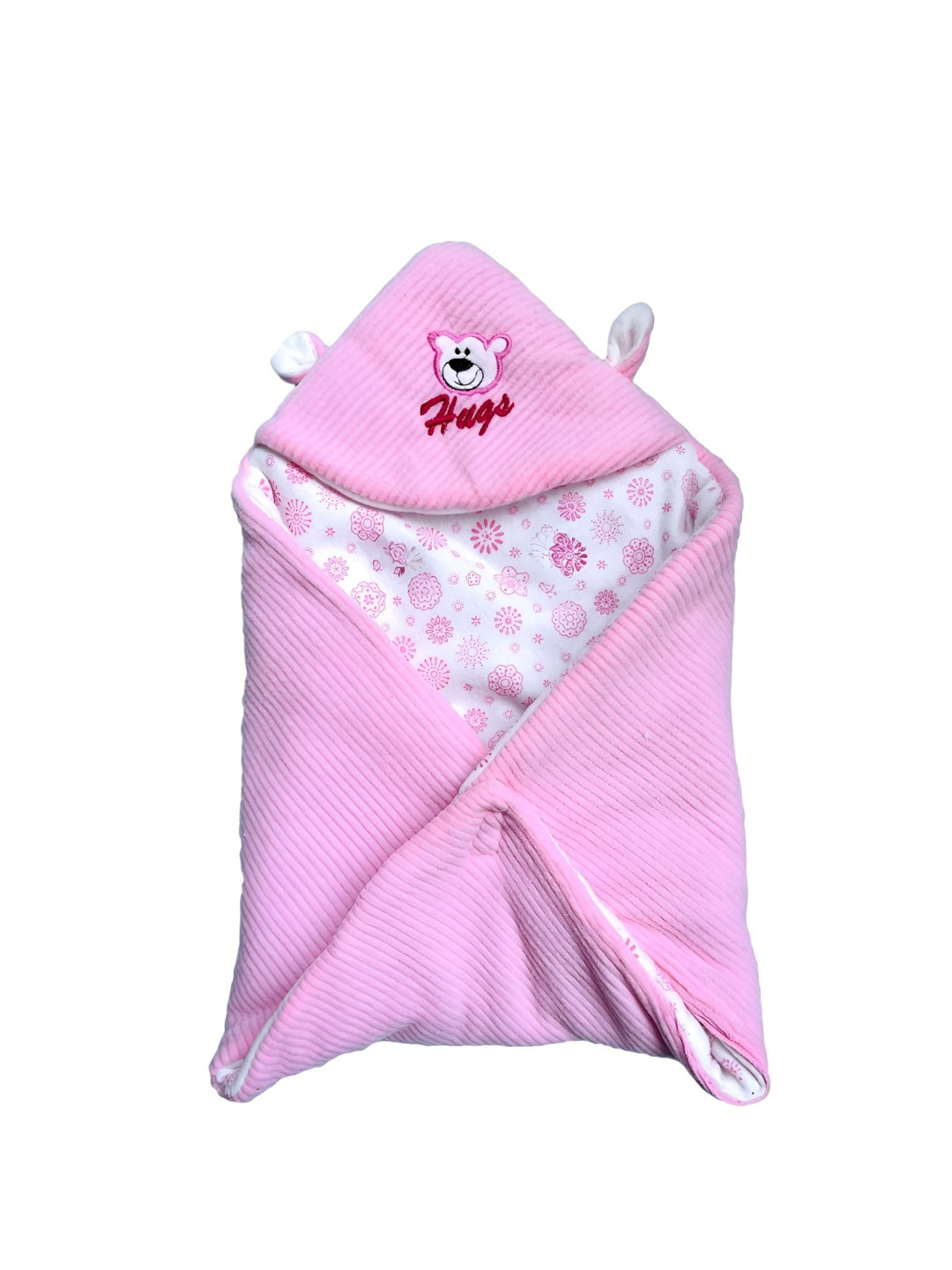 

BAESD Infants Printed Hooded Wrapper, Pink