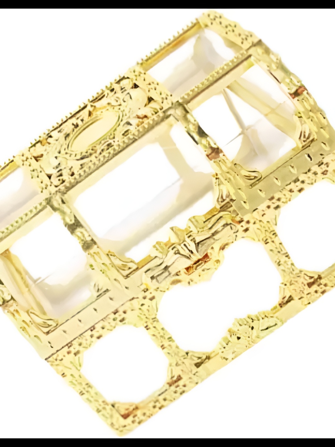 

Satyam Kraft Gold-Toned 6-Pcs Self Designed Multi-Utility Organiser