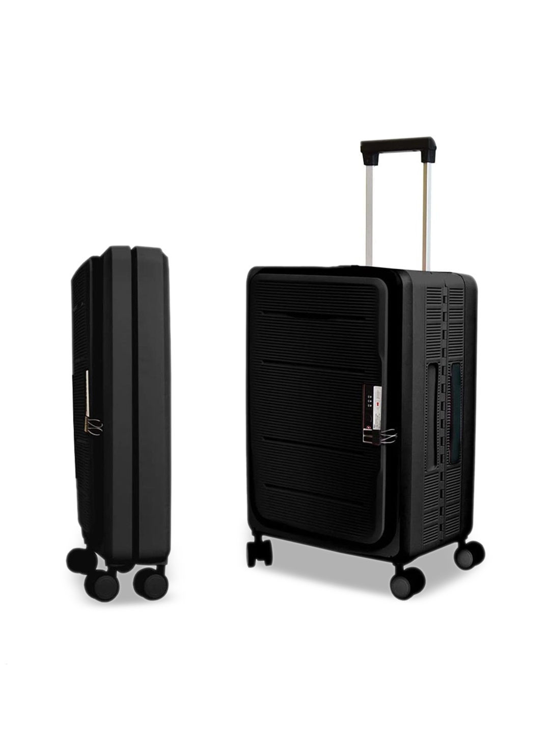 

USHA SHRIRAM Hard Sided Medium Collapsible Trolley Bag-50L, Black