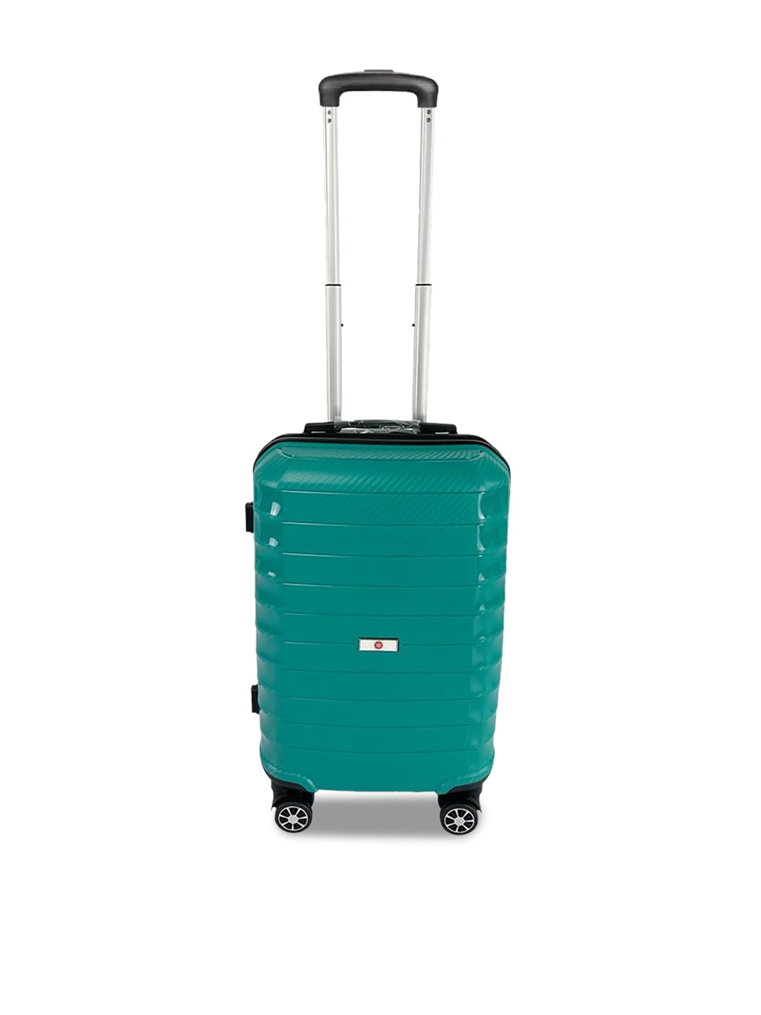

USHA SHRIRAM Textured Hard-Sided Medium Trolley Bag, Green