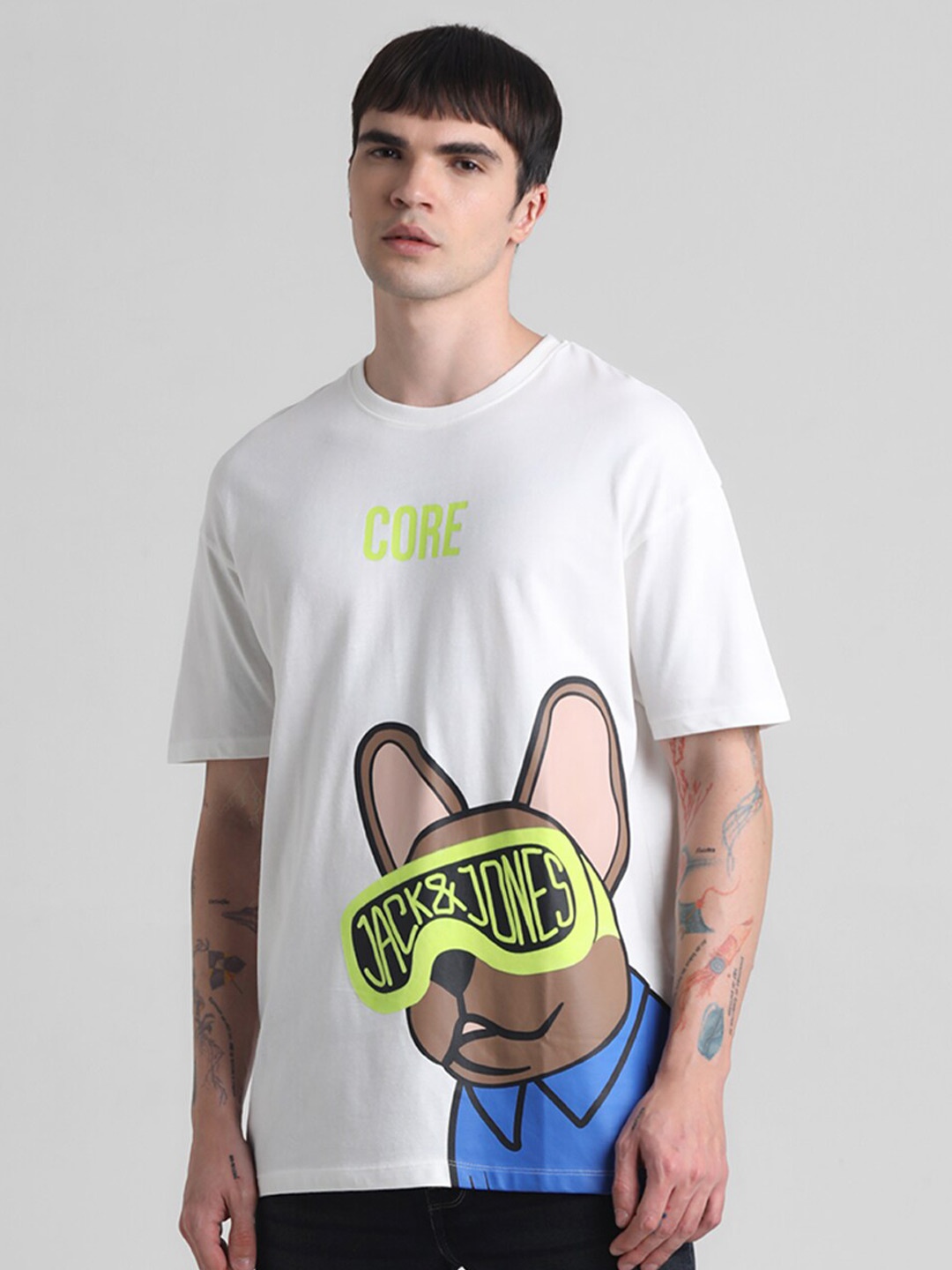 

Jack & Jones Cotton Oversized T shirts, White