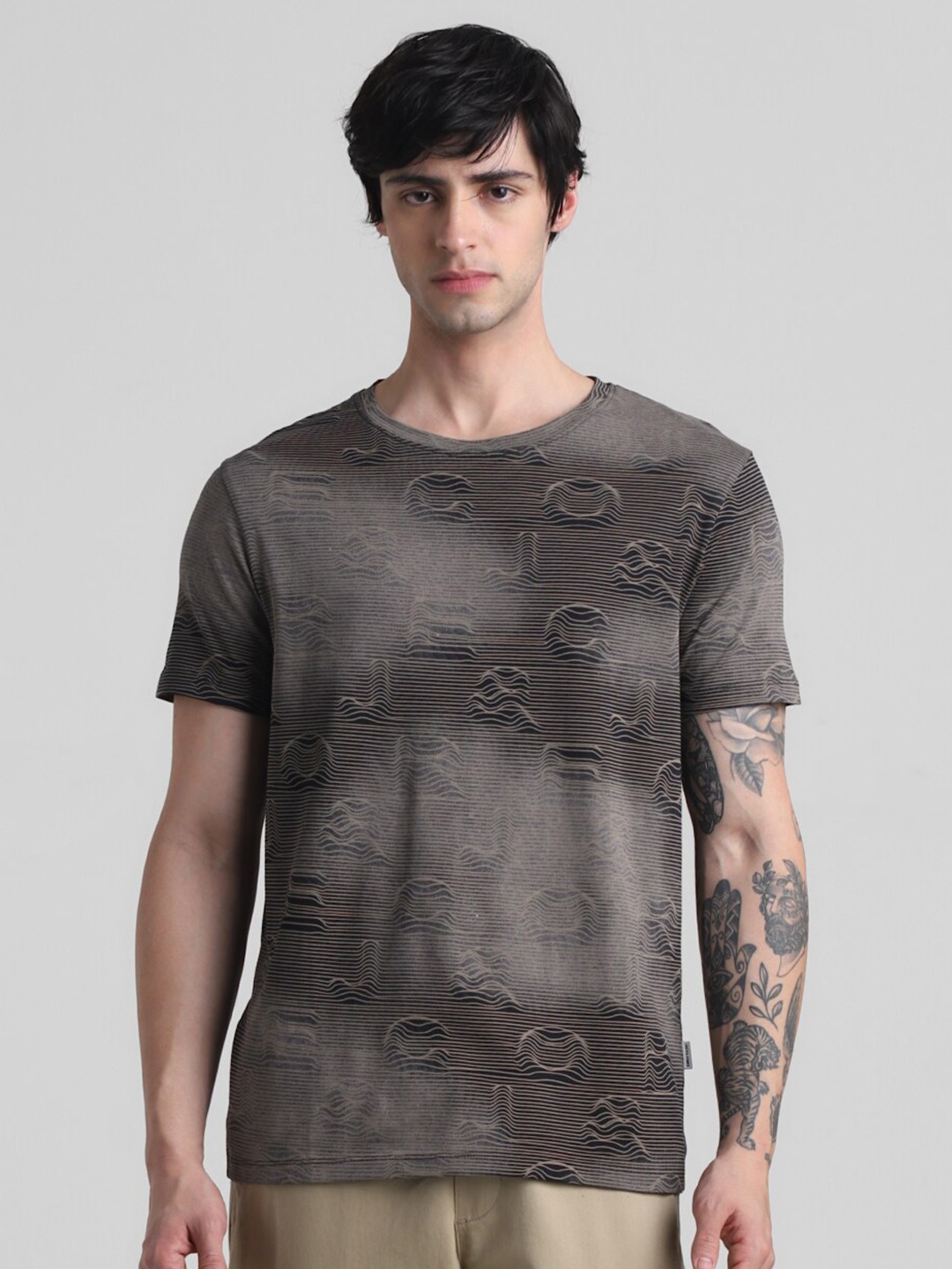 

Jack & Jones Cotton Oversized T shirts, Grey