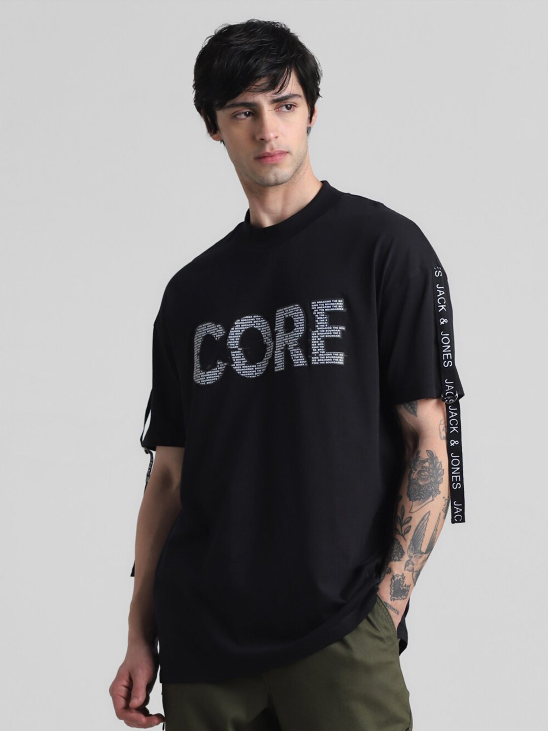 

Jack & Jones Cotton Oversized T shirts, Black