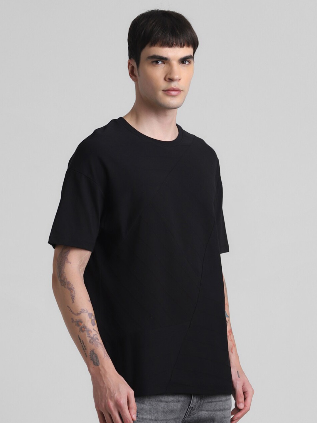 

Jack & Jones Cotton Oversized T shirts, Black