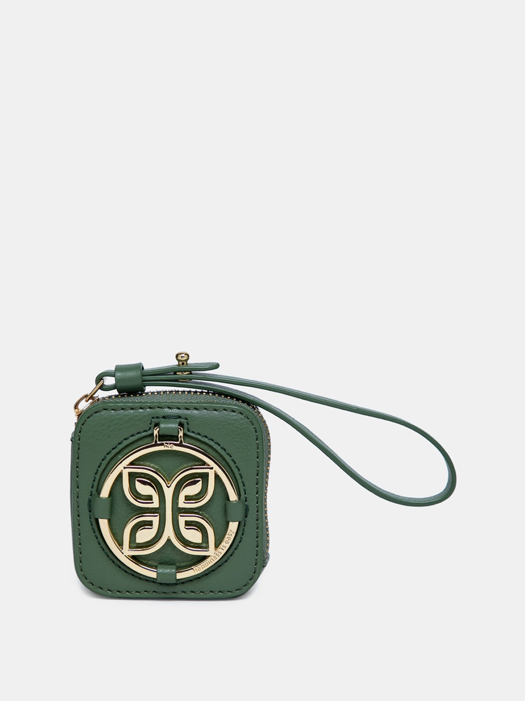 

HIE Kate Brand Logo Printed Mini Travel Pouch, Olive