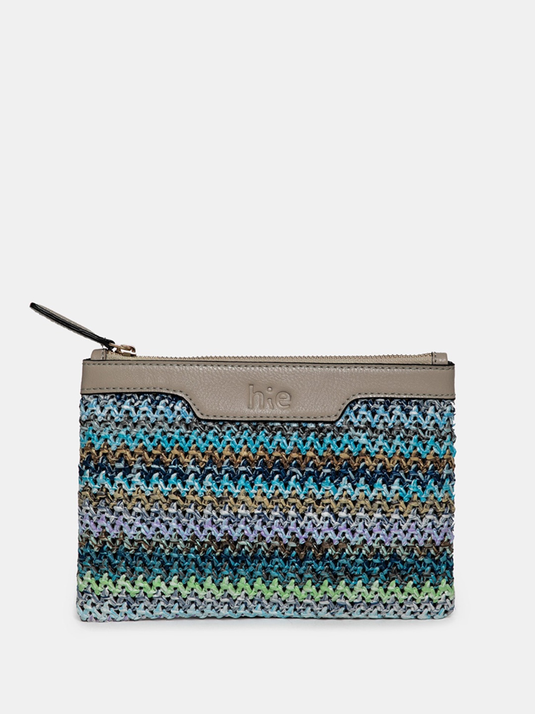 

HIE Olivia Textured Vegan Leather Cosmetics & Stationary Pouch, Grey