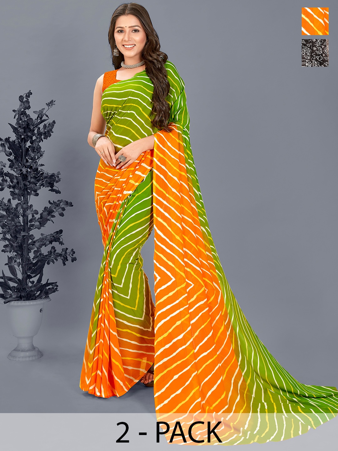 

ANAND SAREES Ethnic Motifs Saree, Black