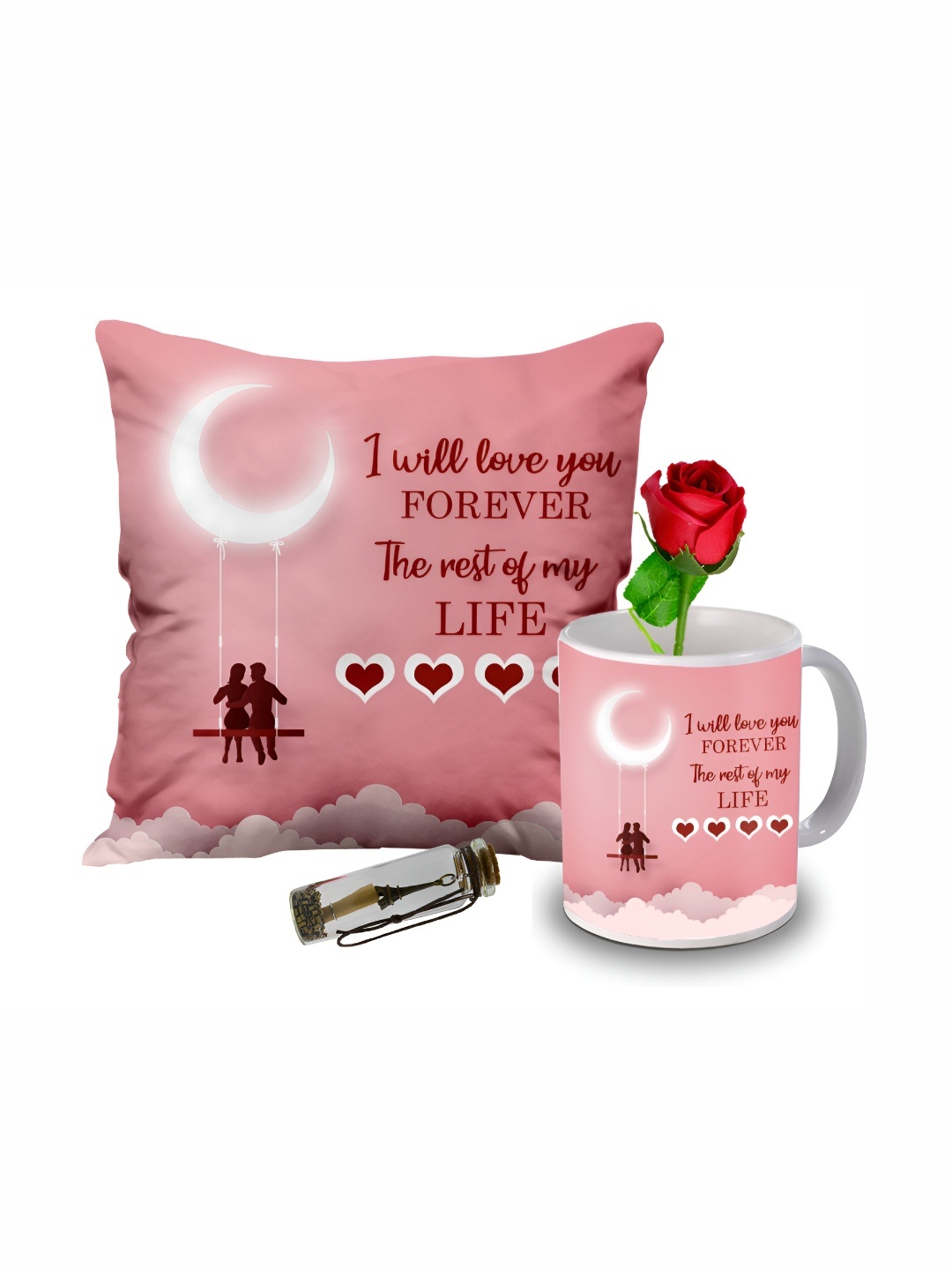 

ME & YOU Pink 4 Pcs Printed Home Gift Sets