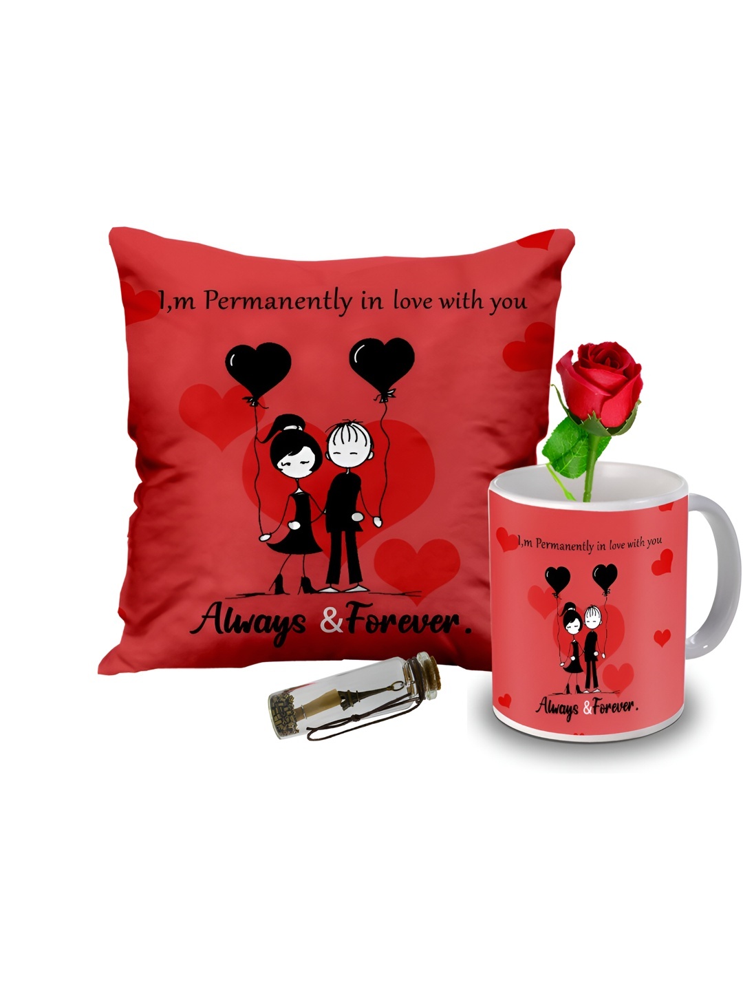 

ME & YOU Red & Black 4 Pieces Printed Home Gift Sets