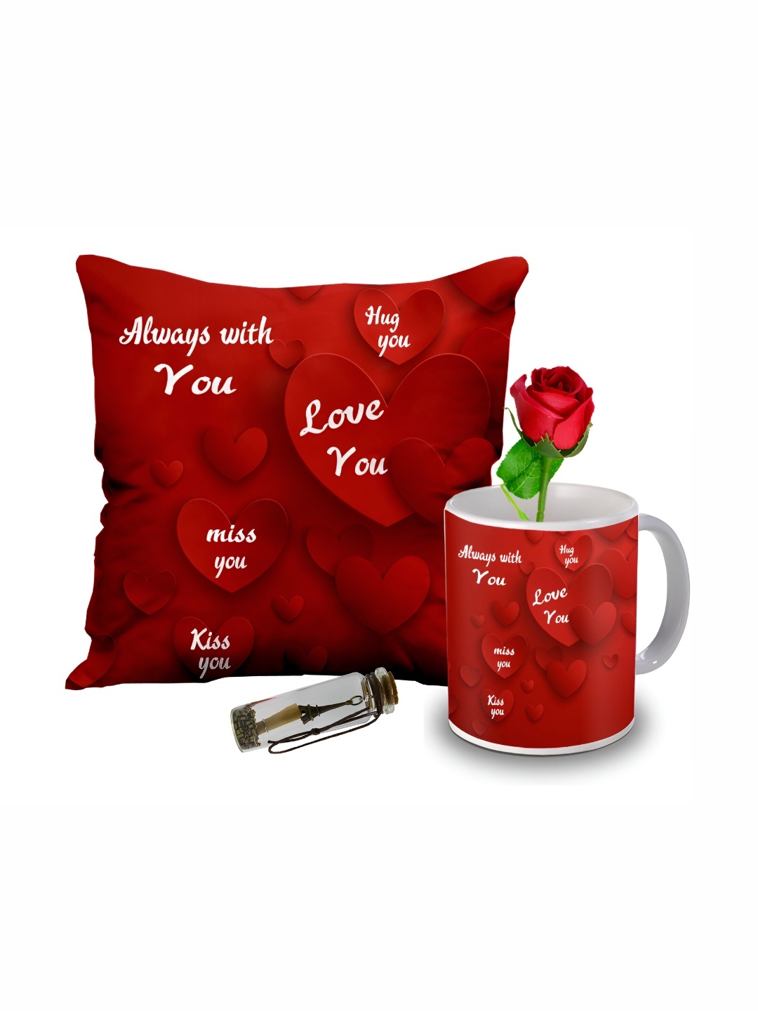 

ME & YOU Red 4 Pieces Printed Home Gift Sets