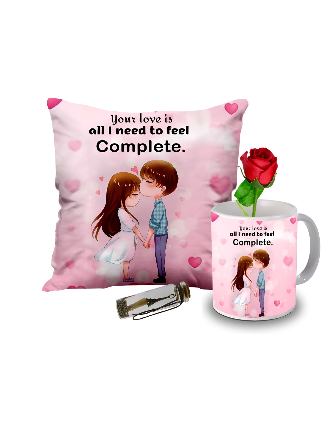 

ME & YOU Pink 4 Pcs Printed Home Gift Sets