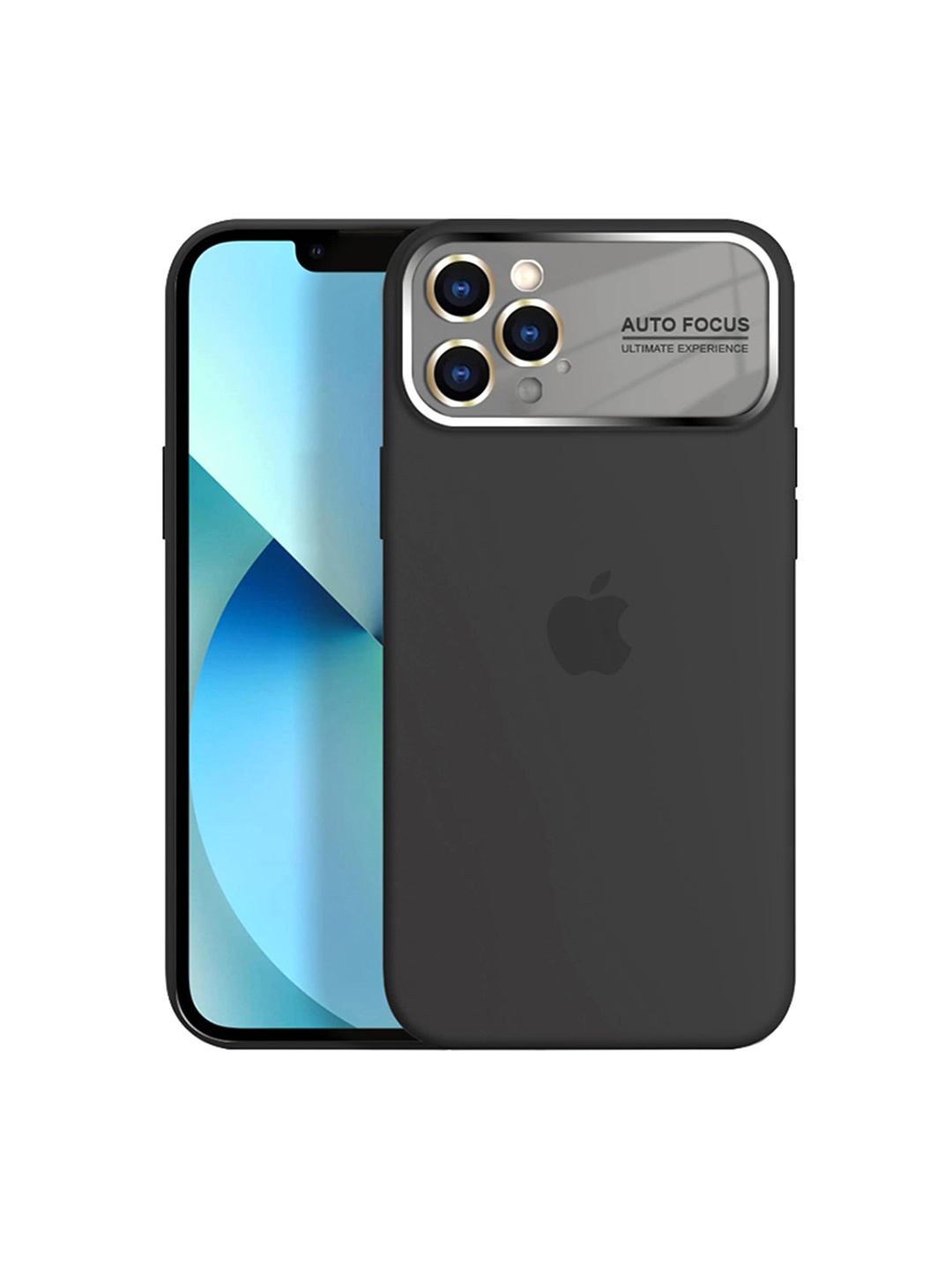 

Karwan Silicon Lens Cash iPhone 13 Pro Back Cover Case, Black
