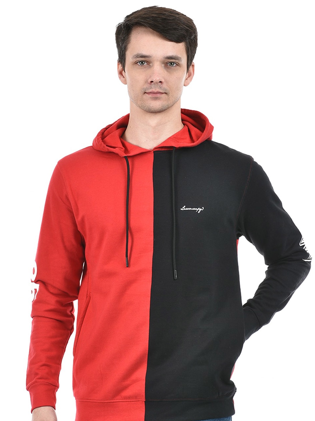 

Lawman pg3 Colourblocked Hooded Sweatshirt, Red