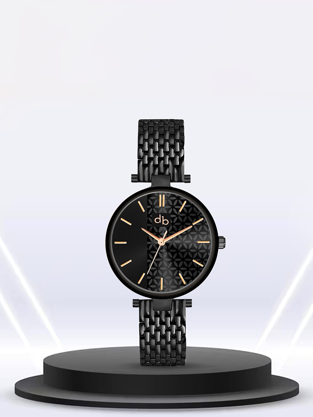 

DressBerry Women Brown Brass Stainless Steel Analogue Watch DB-020-Black