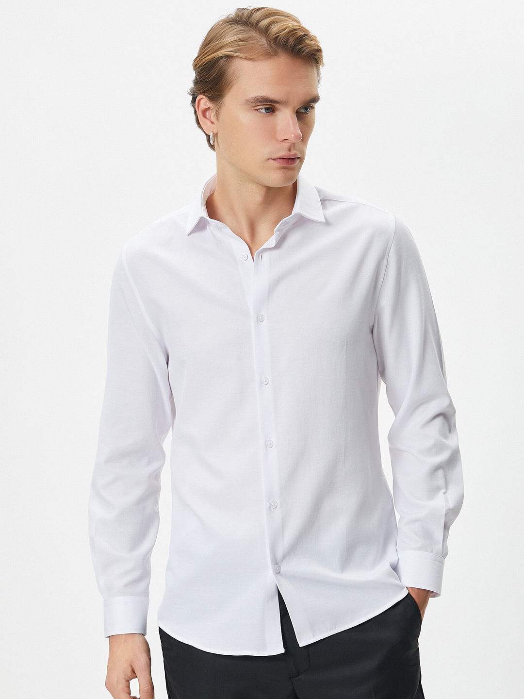 

Koton Spread Collar Casual Shirt, White