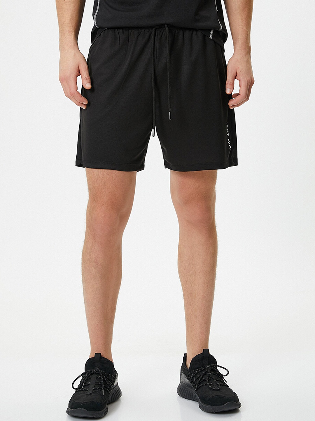 

Koton Men Mid-Rise Sports Shorts, Black