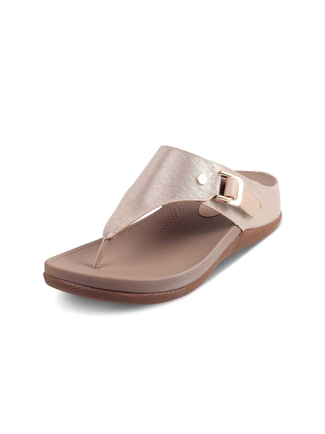 

Tresmode Open Toe Textured Buckles Detail Comfort Heels, Grey