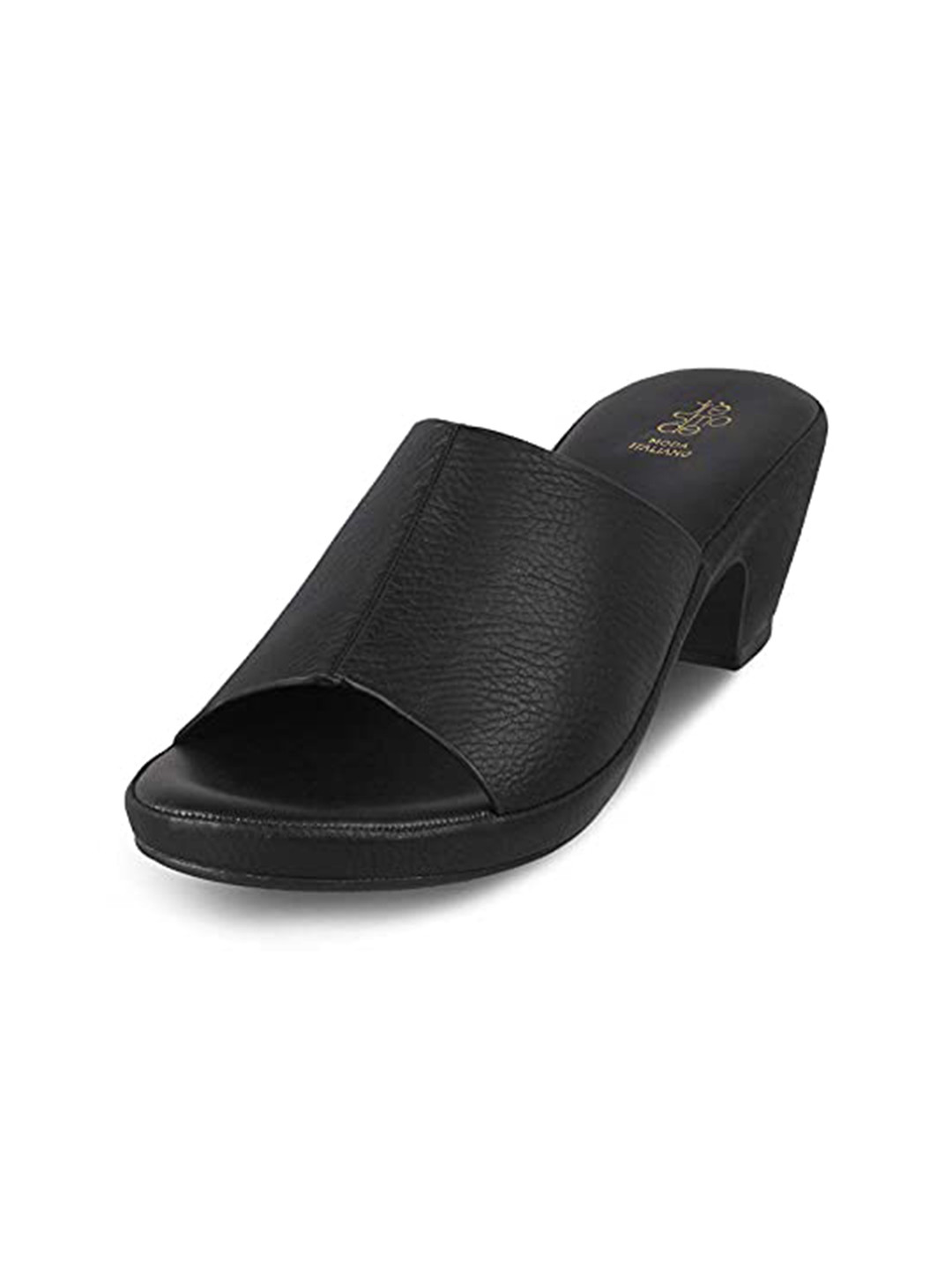 

Tresmode Textured Platform Heels, Black