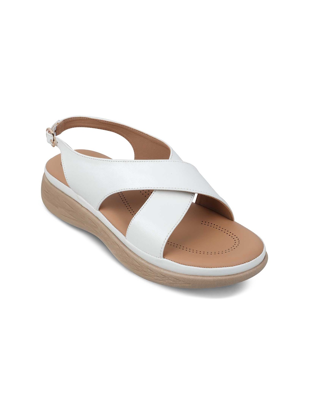 

Tresmode Open Toe Comfort Heels, White