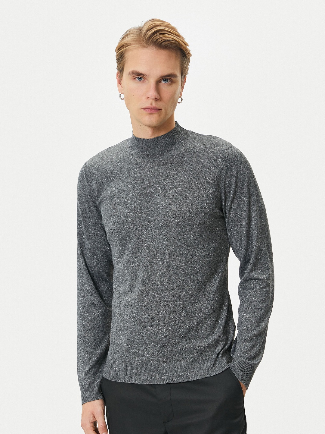

Koton High Neck Pullover, Black