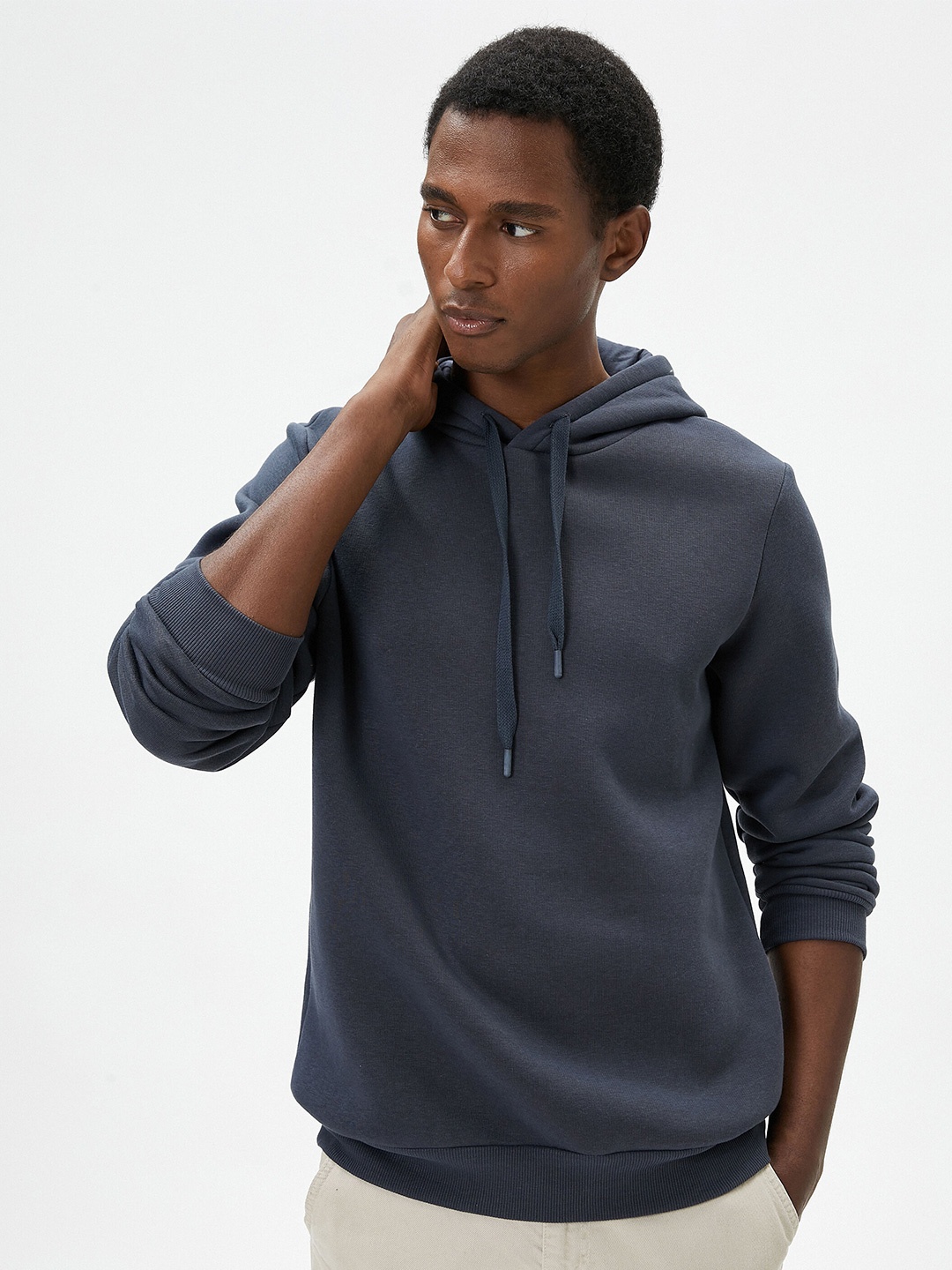 

Koton Hooded Long Sleeves Sweatshirt, Grey