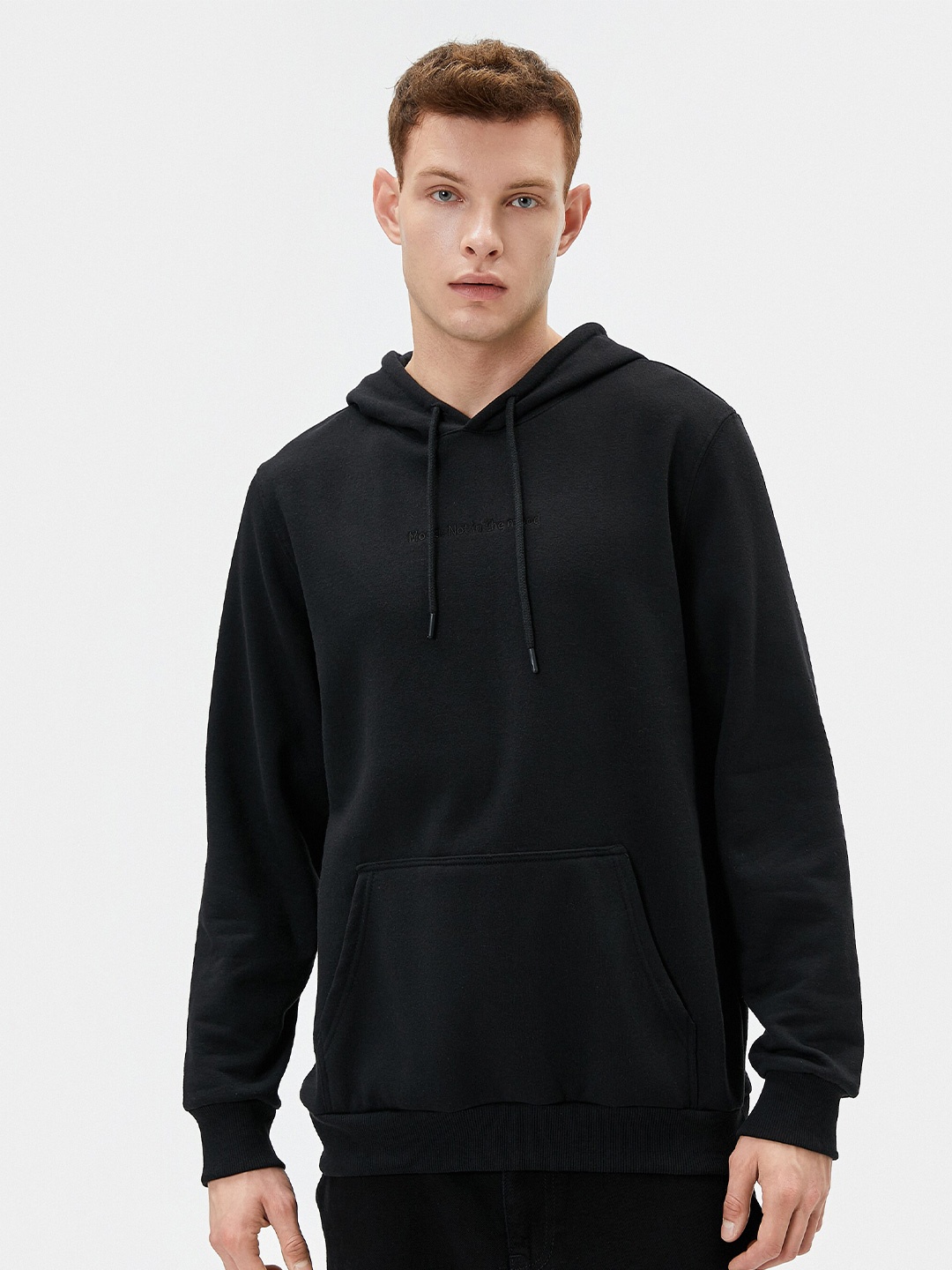 

Koton Hooded Cotton Sweatshirt, Black