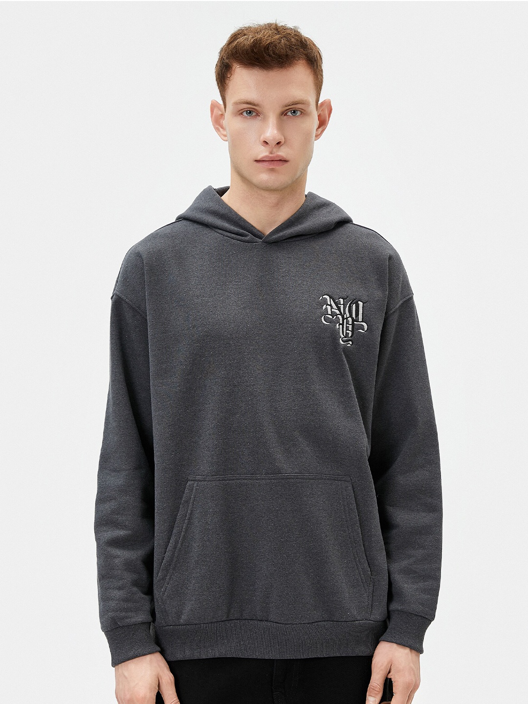 

Koton Hooded Pullover Sweatshirt, Grey
