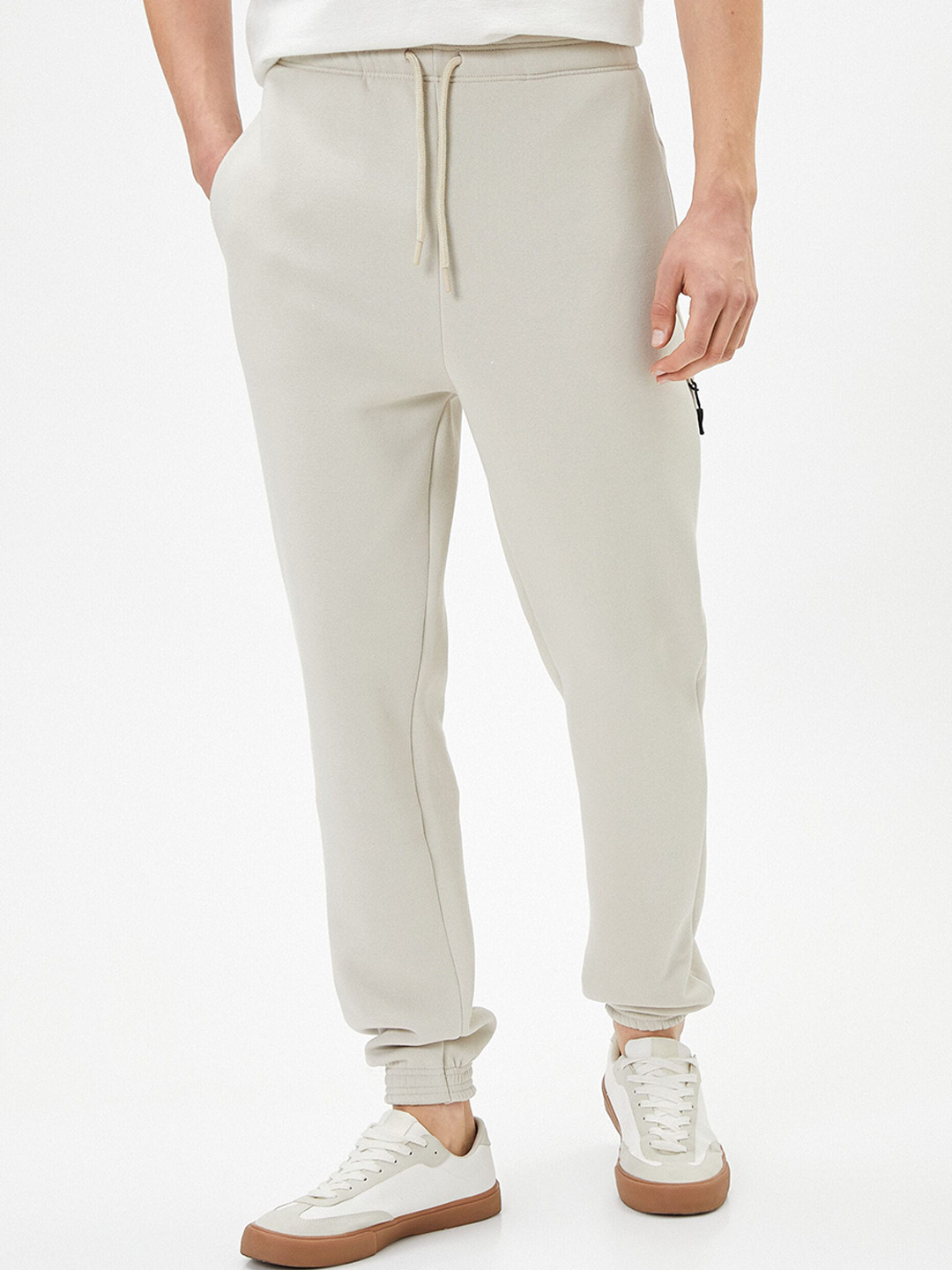 

Koton Mid-Rise Joggers, Beige