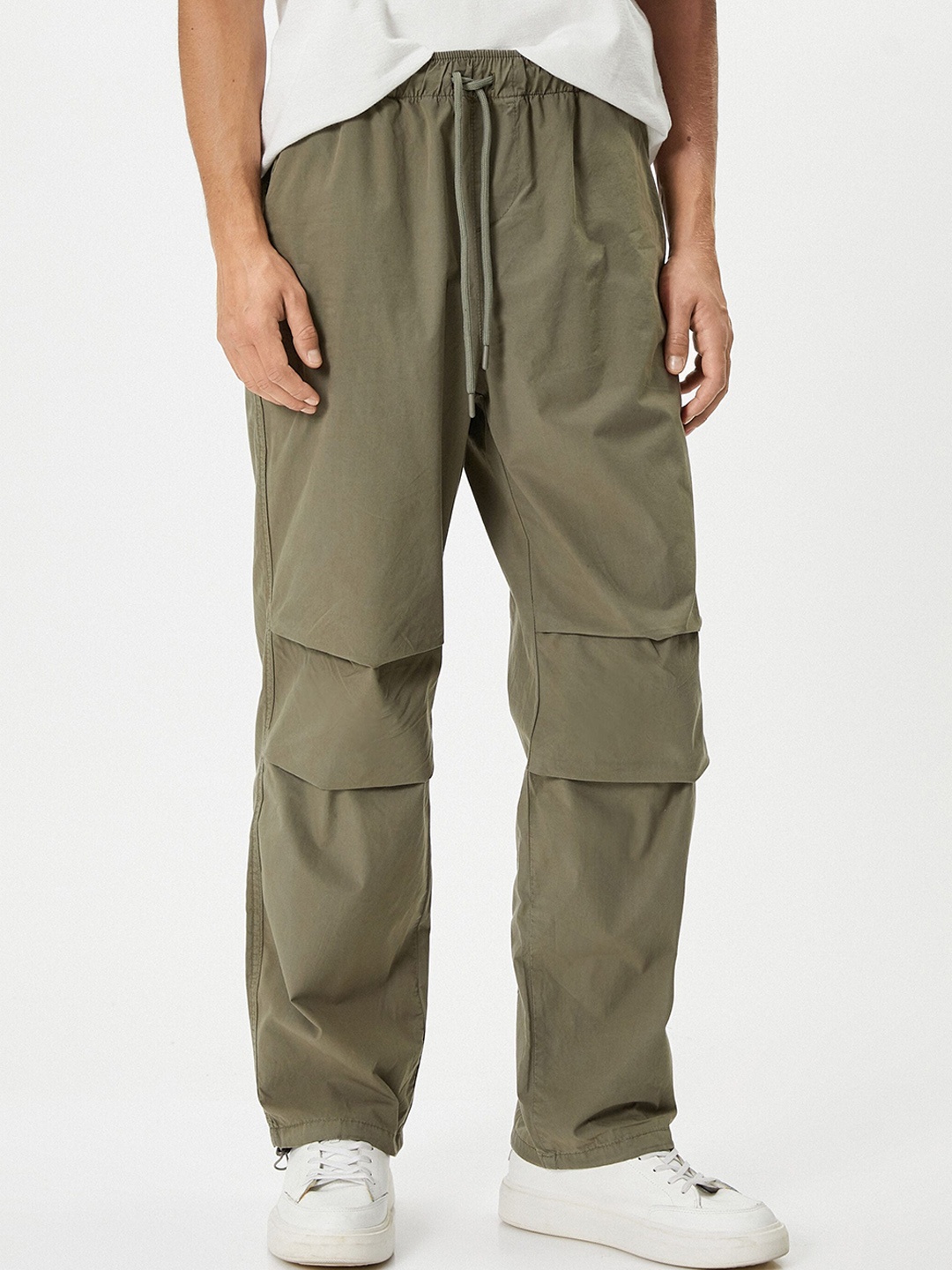 

Koton Men Cotton Regular Trousers, Khaki