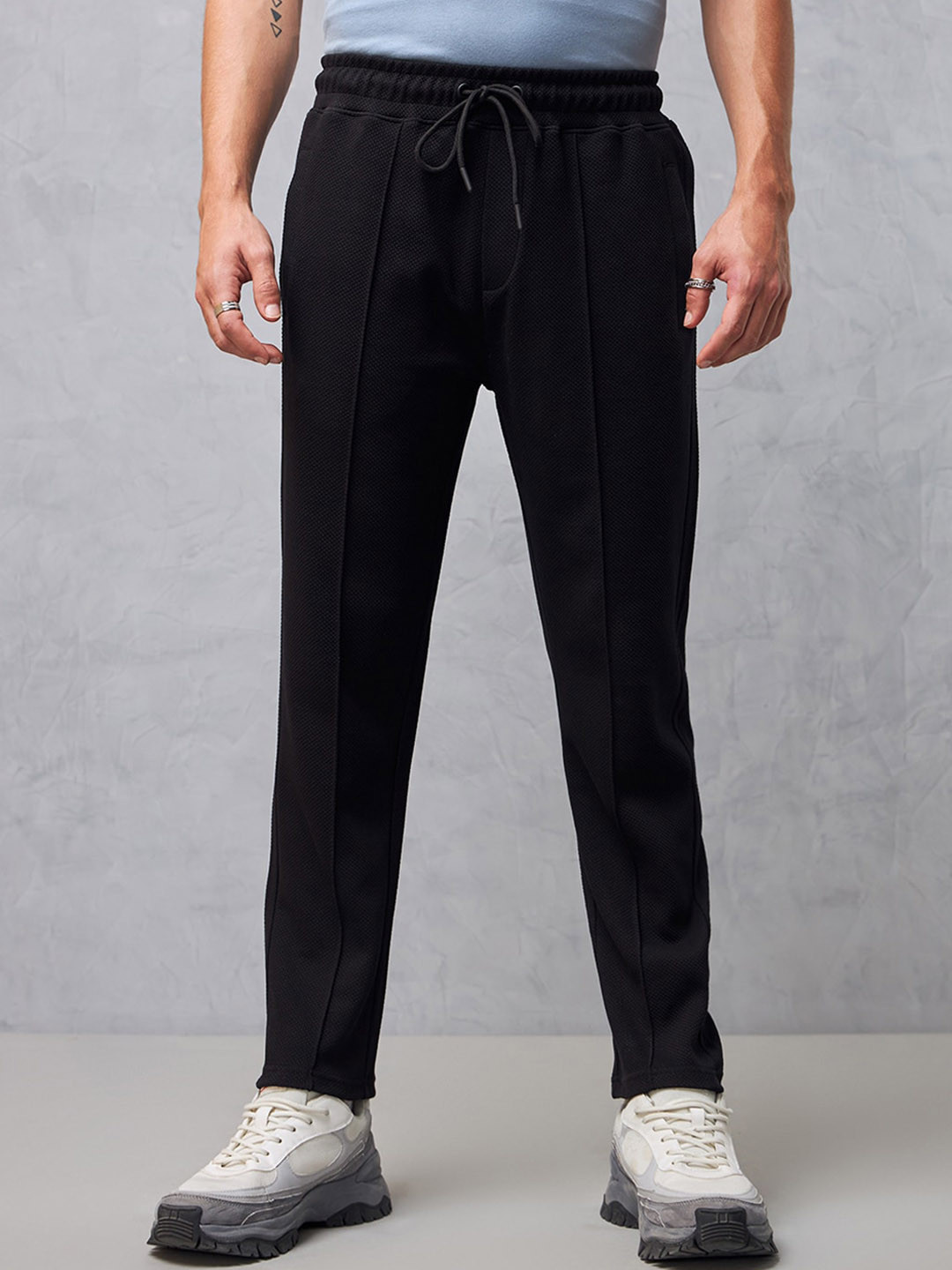 

Bewakoof Men Track Pants, Black