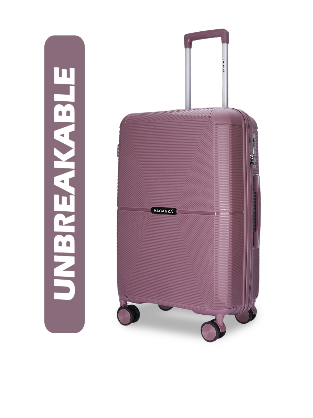 

3G Textured Unbreakable Lightweight Hard Sided Large Trolley Bags- 76.2 cm, Purple