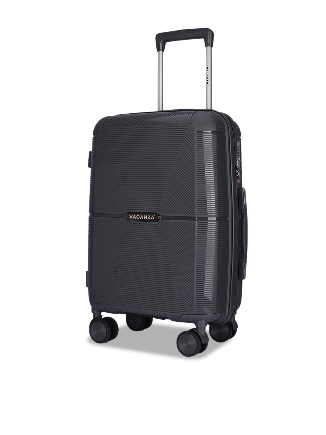 

3G Textured Unbreakable Lightweight Hard Sided Cabin Suitcase Trolley Bag- 50 cm, Grey