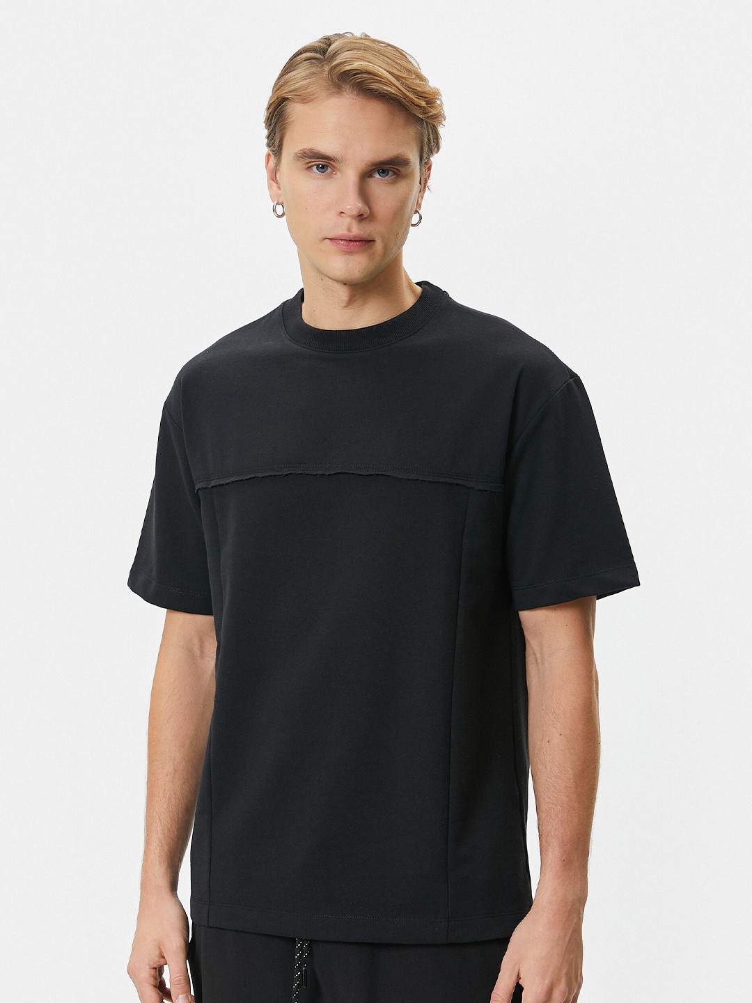 

Koton Round Neck T-Shirt, Black