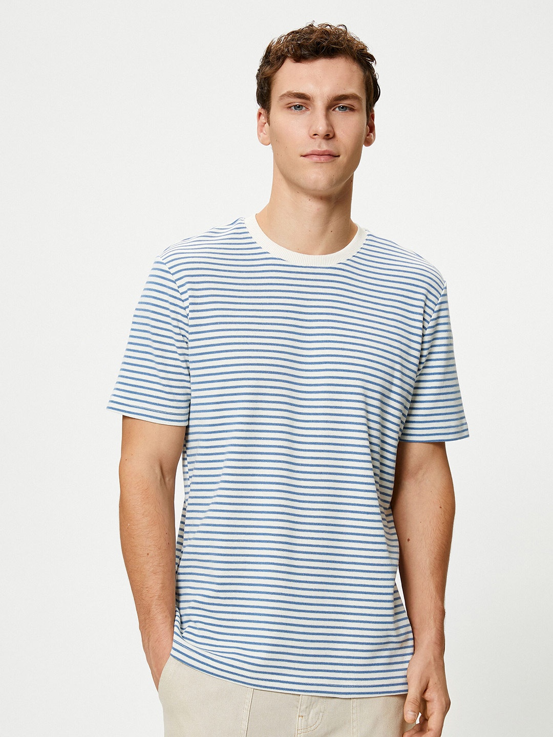 

Koton Horizontal Striped T-shirt, Blue
