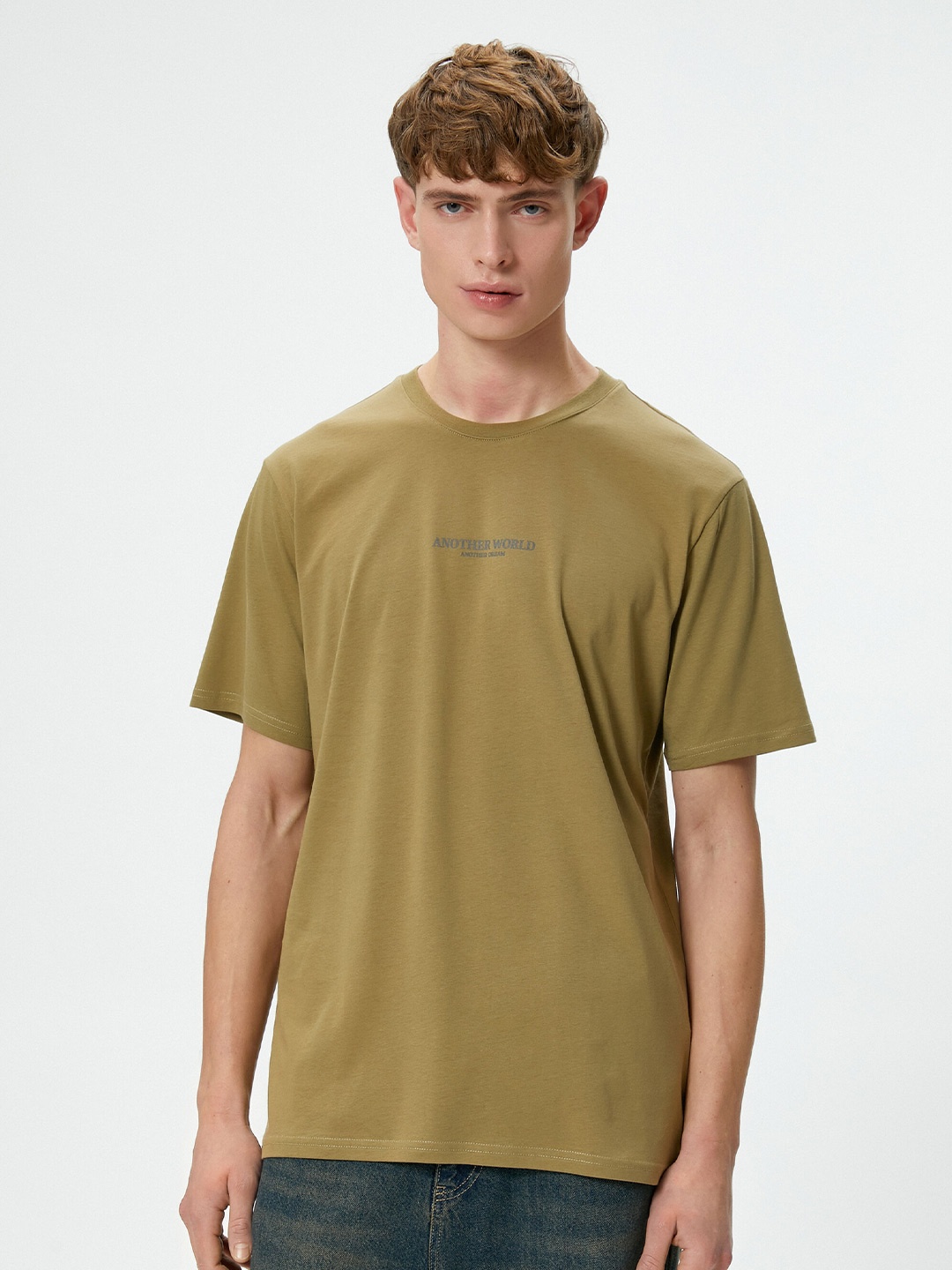 

Koton Pure Cotton T-shirt, Khaki