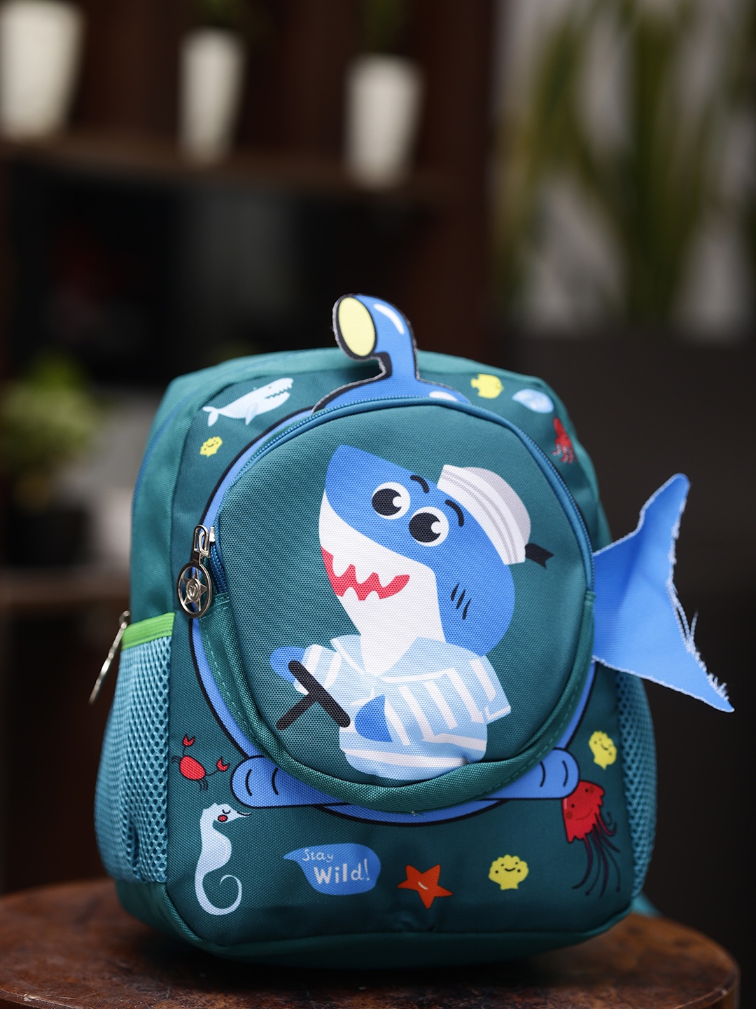 

ZEVORA Kids Graphic Printed Backpack, Green