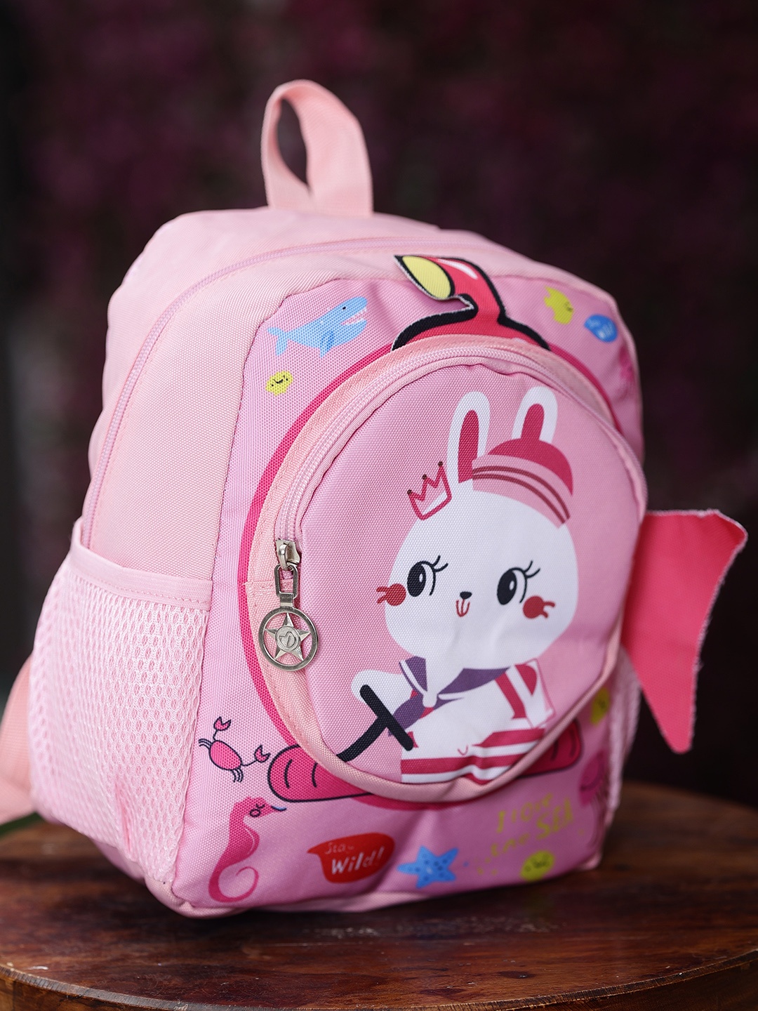 

ZEVORA Kids Graphic Printed Backpack, Pink