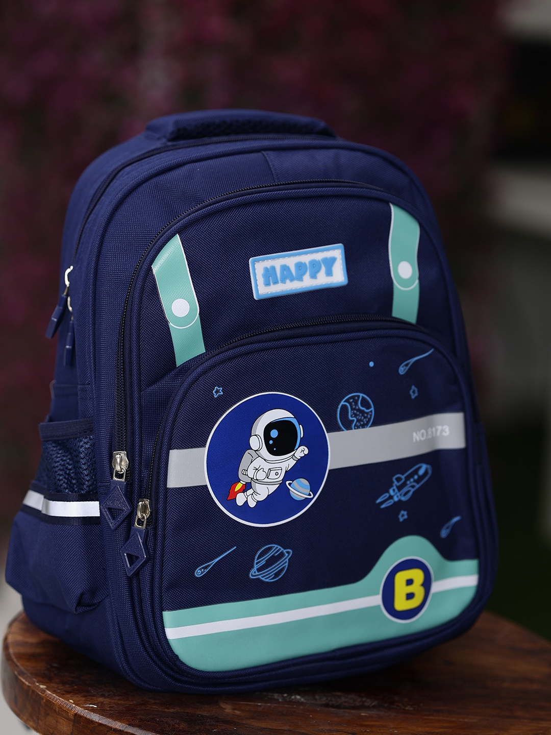 

ZEVORA Kids Astronaut Printed Backpack, Blue