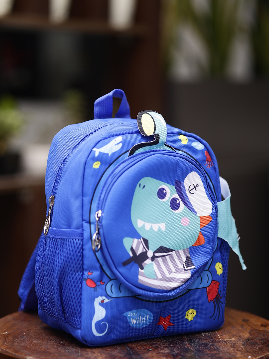 

ZEVORA Kids Graphic Printed Backpack, Blue