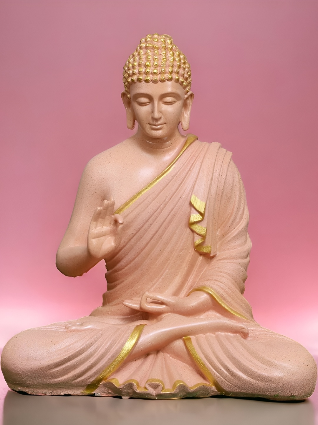 

SwarnHouse Decors Beige Buddha Idol Showpiece