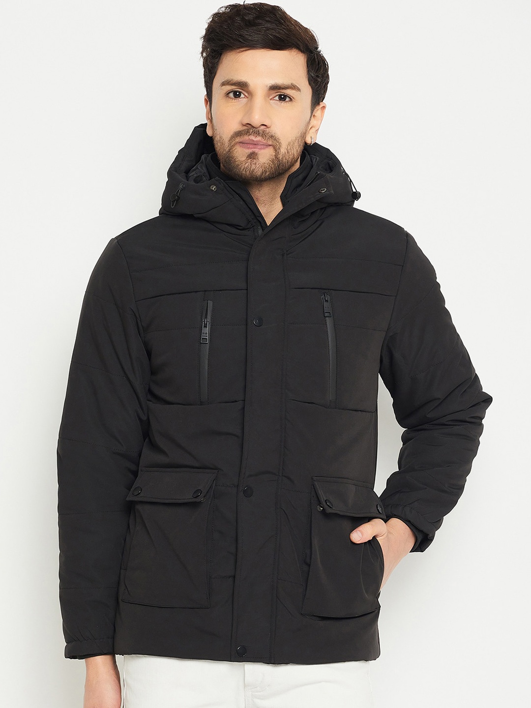 

Okane Hooded Lightweight Padded Jacket, Black