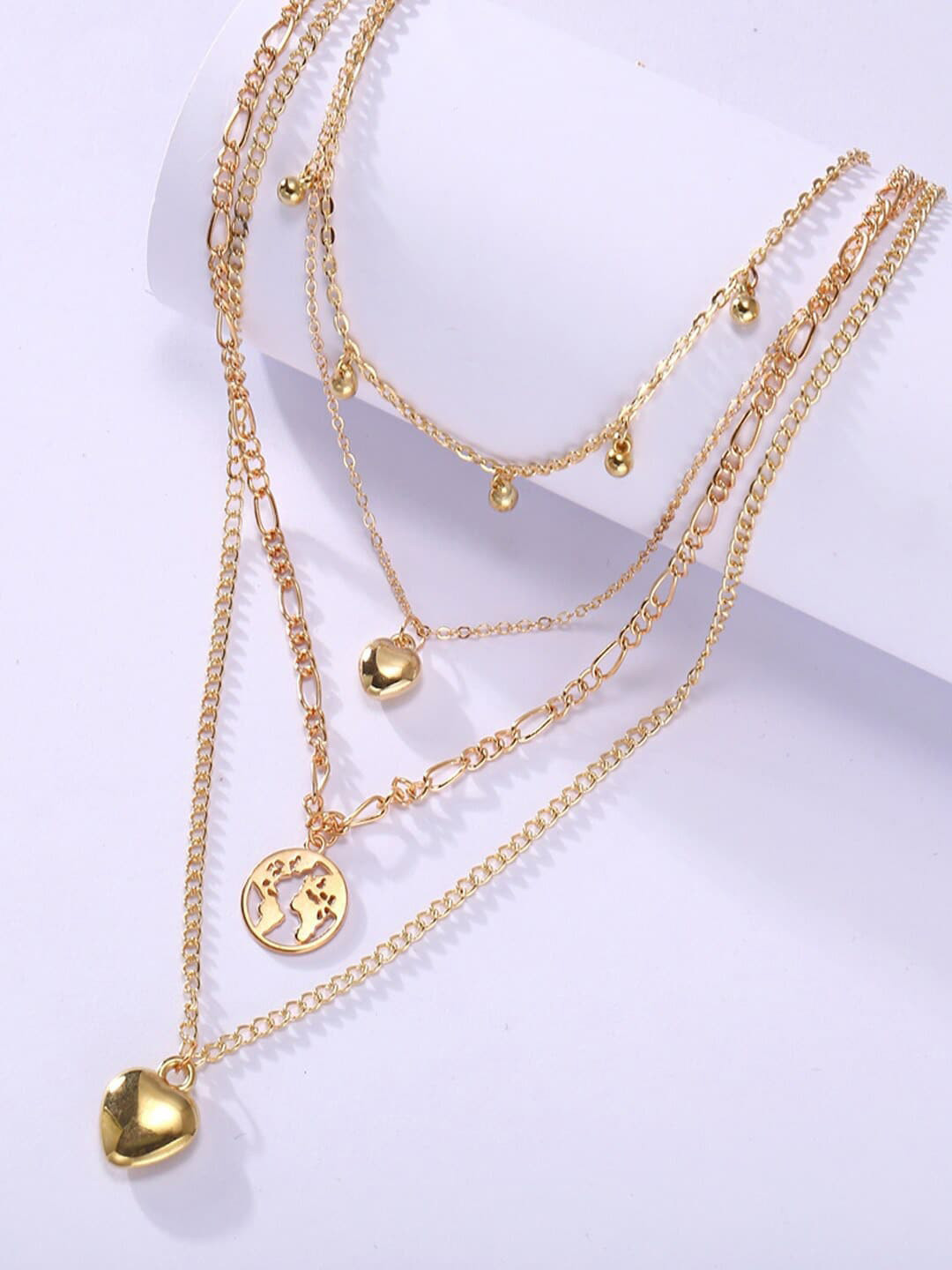 

OOMPH Layered Necklace, Gold